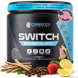 CoreBody Switch frente del envase mostrando diseño y beneficio de enfoque