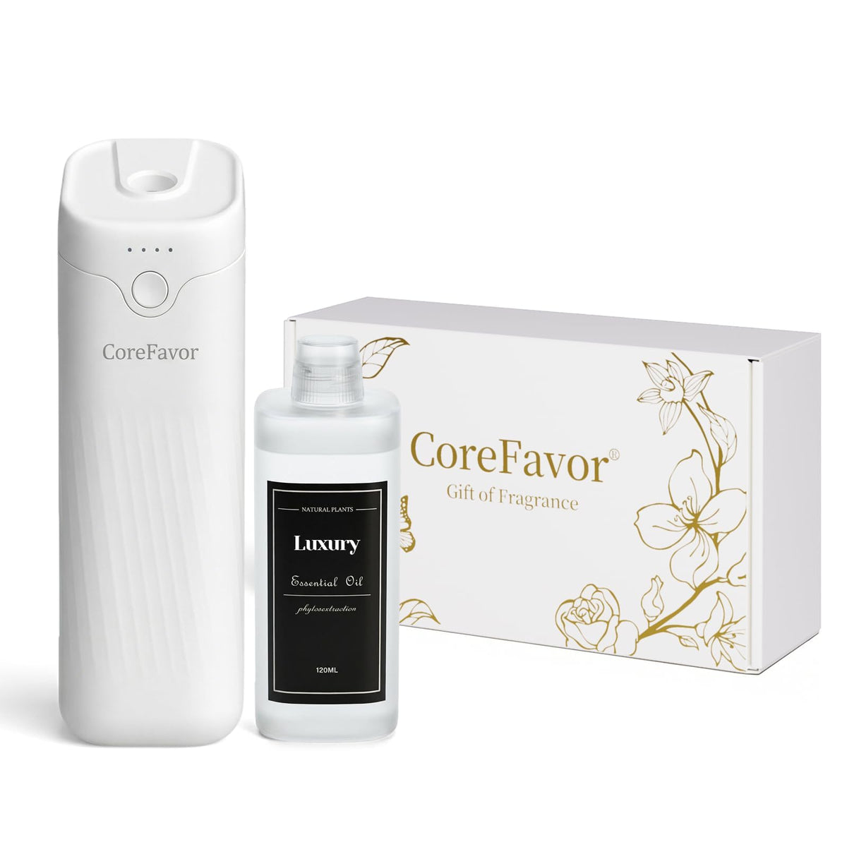 CoreFavor M60 vista frontal muestra diseño compacto y elegante