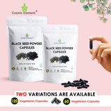 Cosmic Element cápsulas junto a desayuno saludable, beneficio de integrar en rutina diaria
