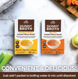 Country Farms escena de desayuno con caldo, opción nutritiva y práctica