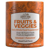 Country Farms envase frontal destacando más de 40 frutas y verduras beneficios
