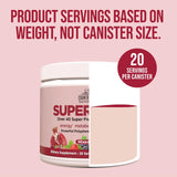 Country Farms etiqueta de ingredientes detallada mostrando mezcla de más de 40 superalimentos