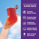 Country Farms bebida mezclada en vaso, beneficio recuperación y energía natural