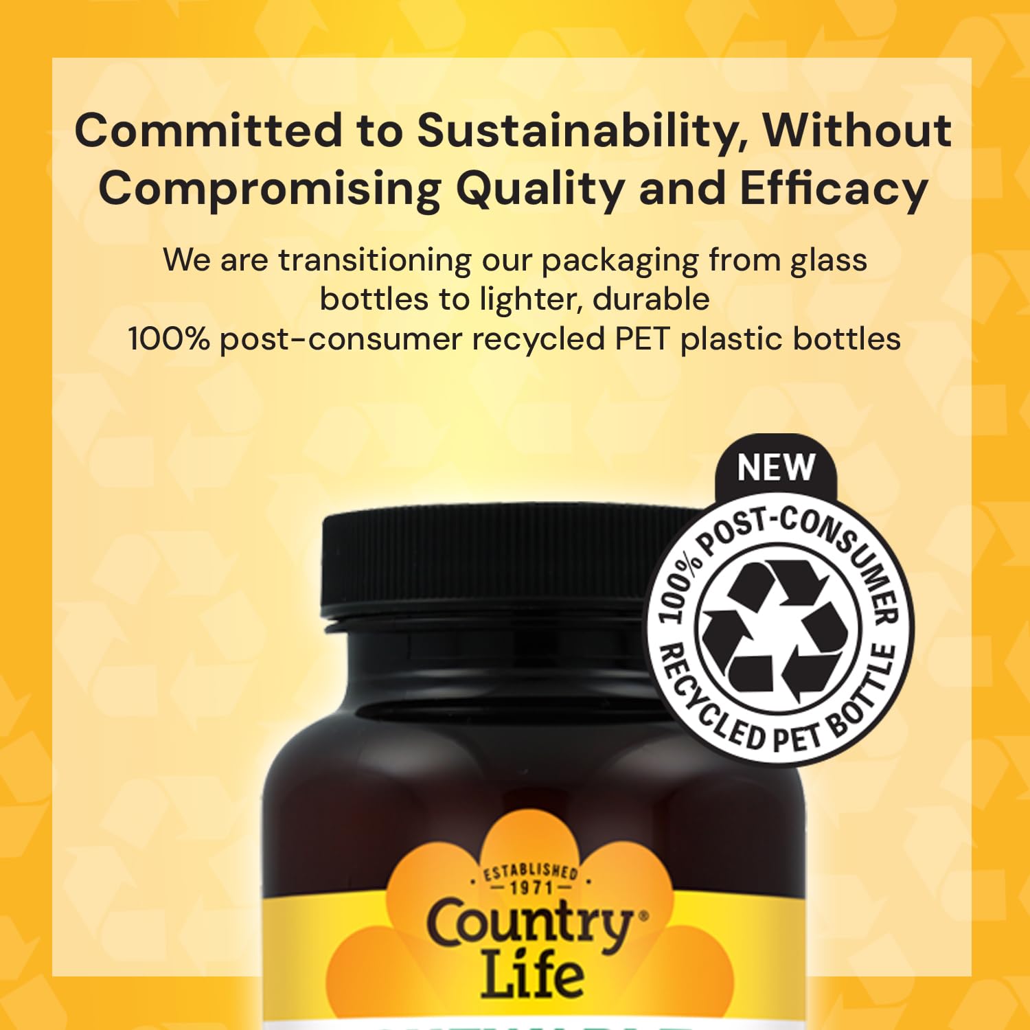 Country Life wafer masticable partido mostrando su interior y facilidad de consumo