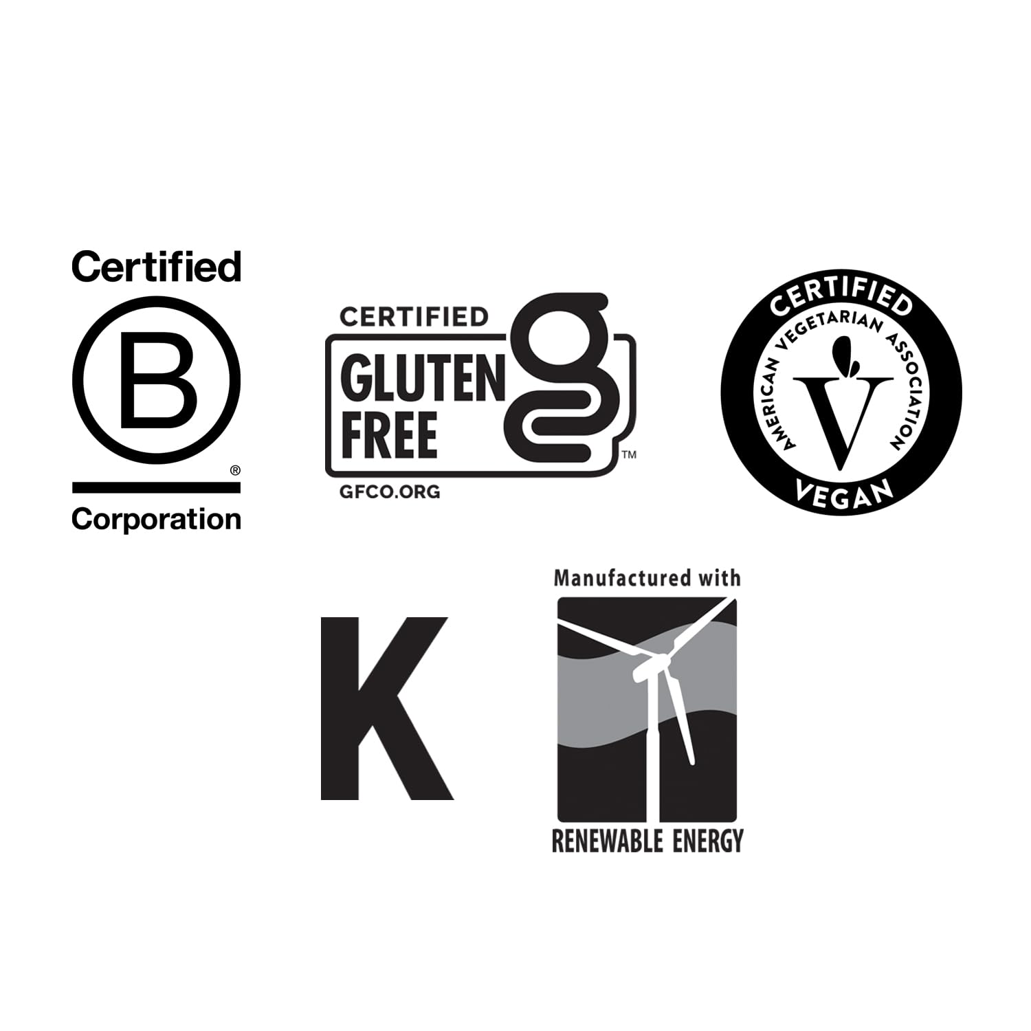 Country Life sello de certificaciones vegan y gluten free visibles