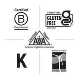 Country Life etiqueta con lista de ingredientes y certificaciones visibles