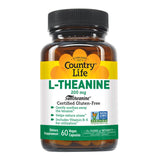 Country Life envase frontal con L-Theanine 200 mg mostrando formato y beneficios