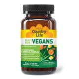 Capsula del multivitamínico Country Life en primer plano que resalta la textura