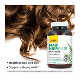 Country Life Maxi-Hair Plus en rutina matinal junto a alimentos para integración diaria