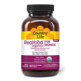 Country Life envase frontal del multivitamínico realfood con etiqueta clara y beneficios