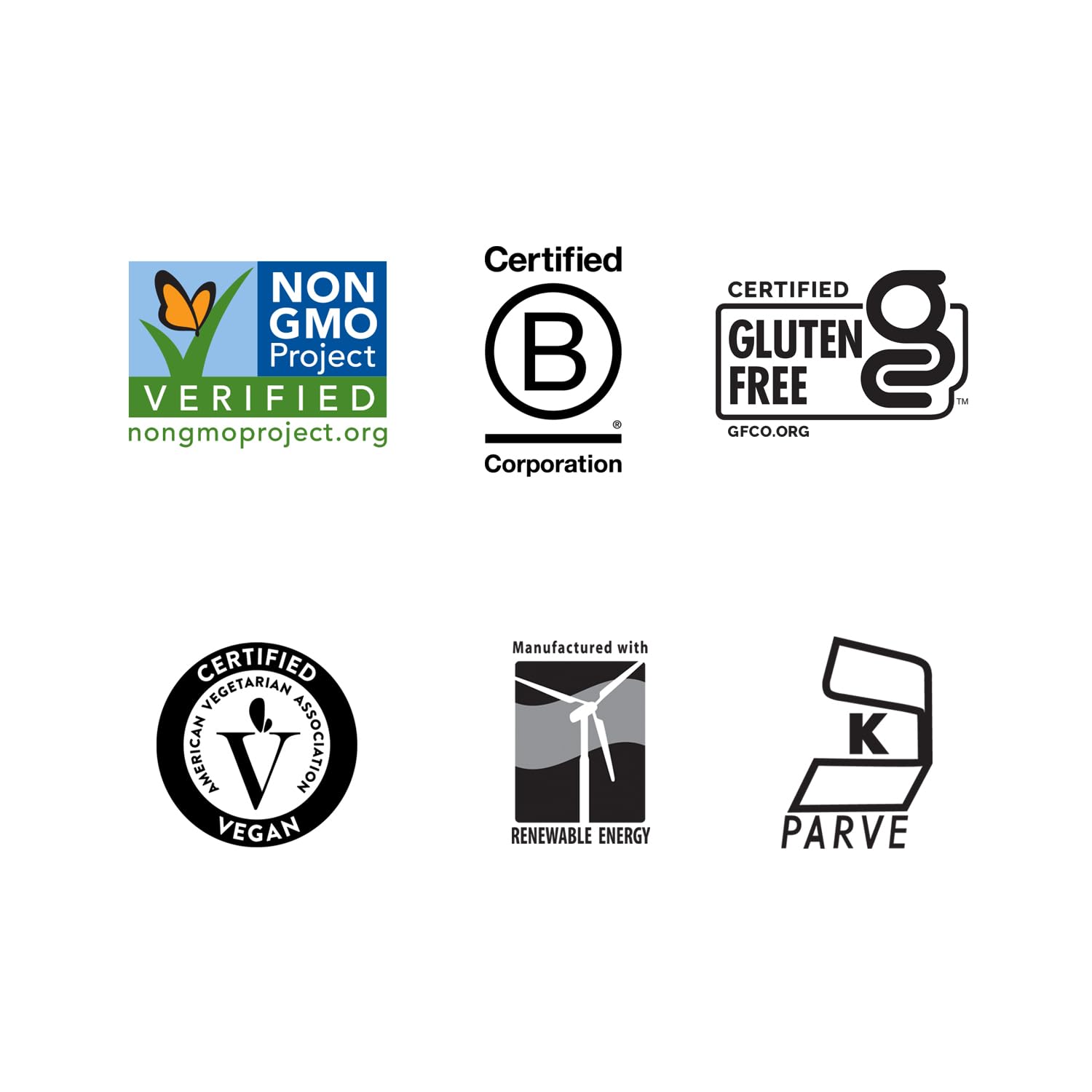 Country Life etiqueta con certificados GFCO AVA NSF y beneficio de calidad verificada
