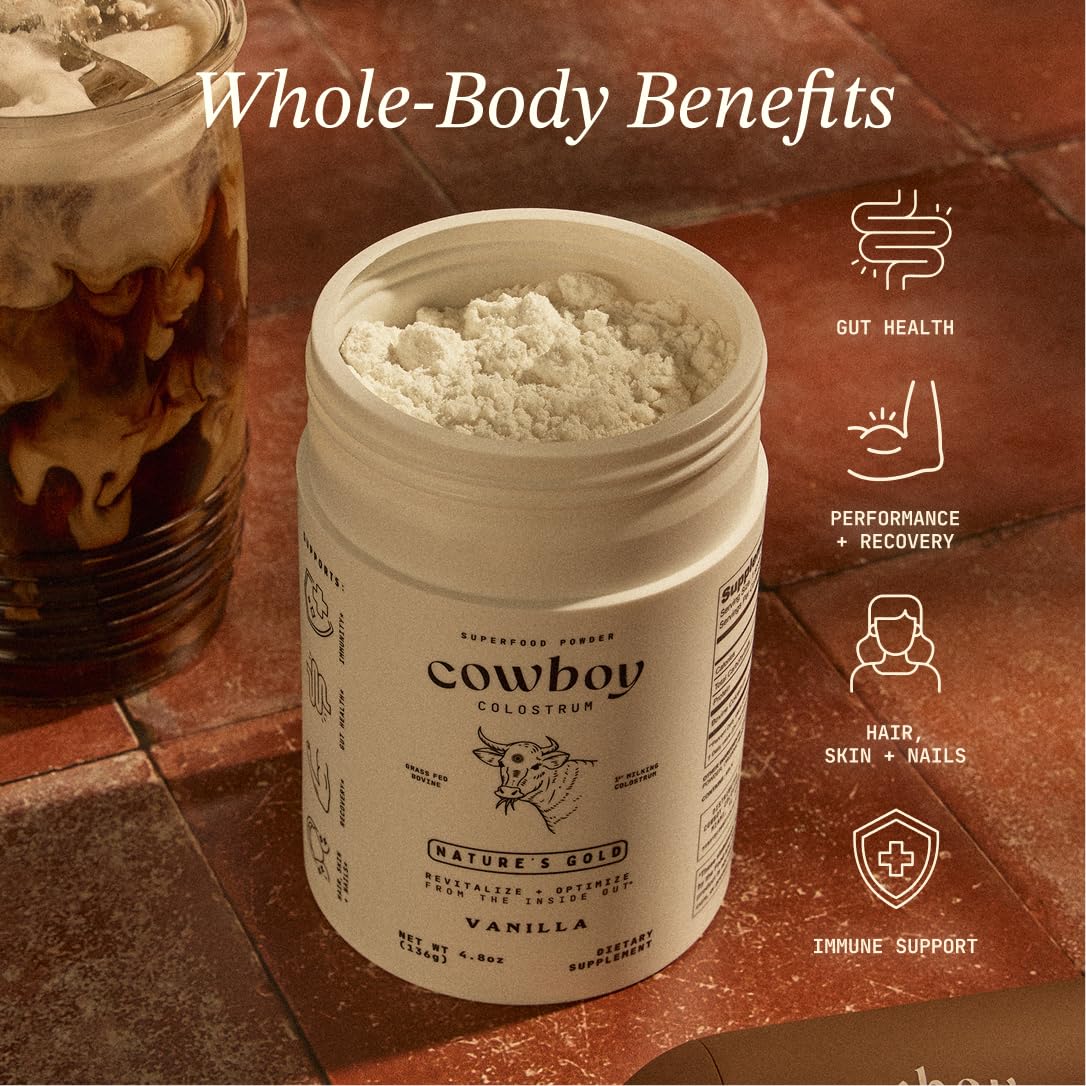 COWBOY COLOSTRUM cuchara medidora con polvo para dosificación precisa