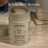 COWBOY COLOSTRUM polvo mezclado en batido saludable, integración sin sabor
