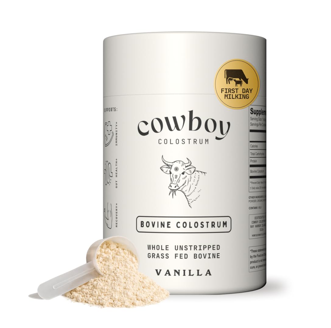 COWBOY COLOSTRUM frontal del envase mostrando formato y beneficios