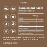 Cowboy Colostrum textura en cuchara, crema rica y mezcla fácil