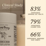 COWBOY COLOSTRUM polvo disuelto en café, añade cremosidad sin azúcar