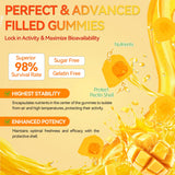 Crasye gomitas en mano para comparar tamaño y porción práctica