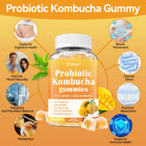 Crasye ingredientes kombucha y slippery elm resaltando apoyo digestivo