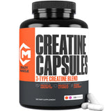Crazy Muscle tarro frontal mostrando 360 cápsulas y conveniencia