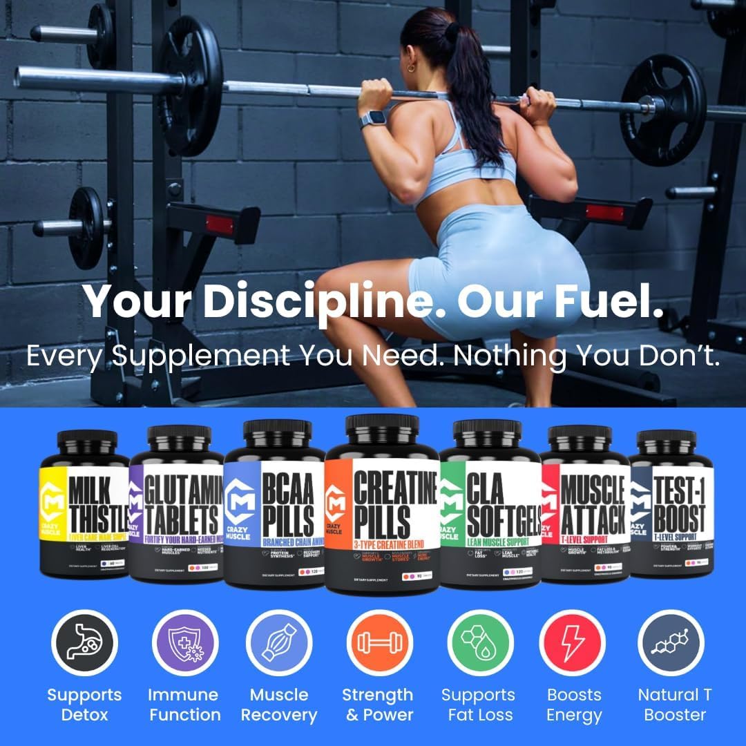 Crazy Muscle comparación de tamaño con moneda para percepción de escala