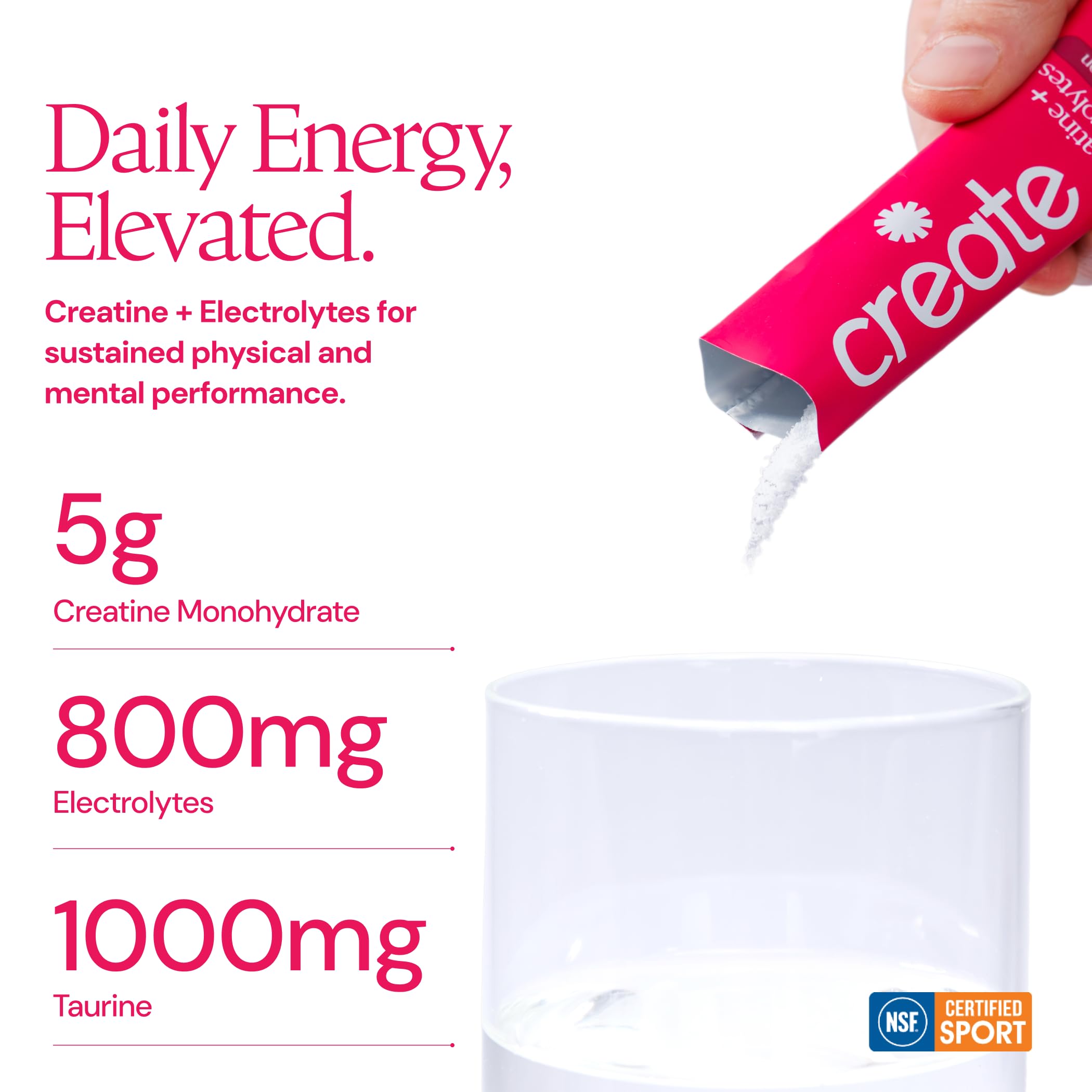 Create: vaso con la mezcla disuelta demostrando solución sin grumos y sabor sandía