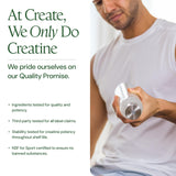 Create creatine: sobre dentro de una mochila, ideal para transporte y viaje