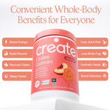 Create envase abierto con gominolas listo para consumo rápido