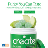 Create: gomas con sabor Sour Green Apple, sabor ácido agradable y motivador