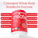 Create gominola en primer plano resaltando la calidad Creapure visible
