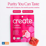 Create detalle de Creapure destacando pureza y calidad visible