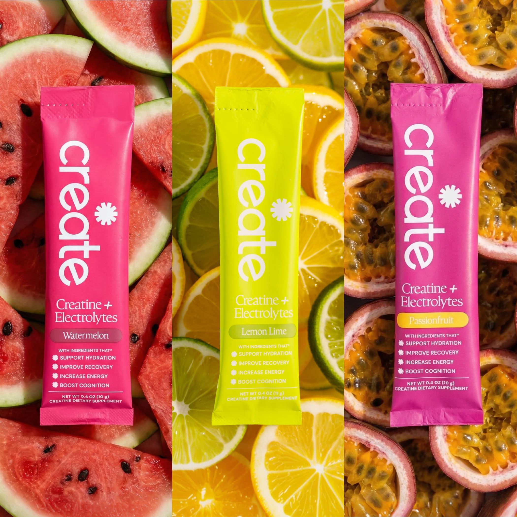 Create atleta en gimnasio bebiendo sabor Watermelon, energía sin cafeína