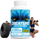 CREATURE cápsulas sobre superficie blanca ilustrando dosis y aspecto limpio