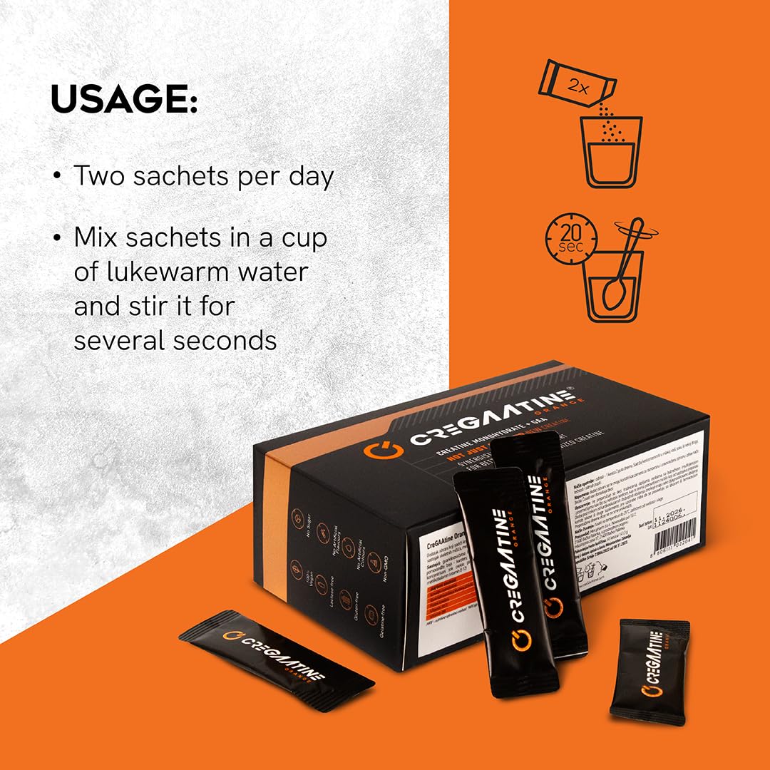 CreGAAtine en vaso disolviéndose, marca CreGAAtine demuestra mezcla rápida