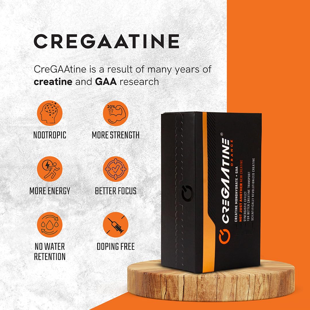 CreGAAtine sobre individual naranja listo para llevar y tomar fácil y limpio