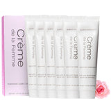 Creme de la Femme frasco frontal mostrando etiqueta y beneficio hidratante