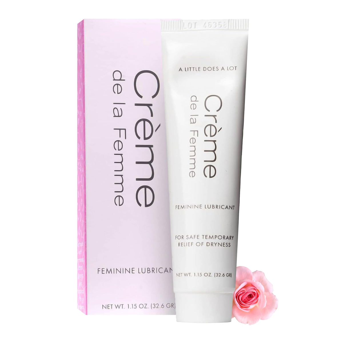 Creme de la Femme frente del envase mostrando etiqueta y uso seguro