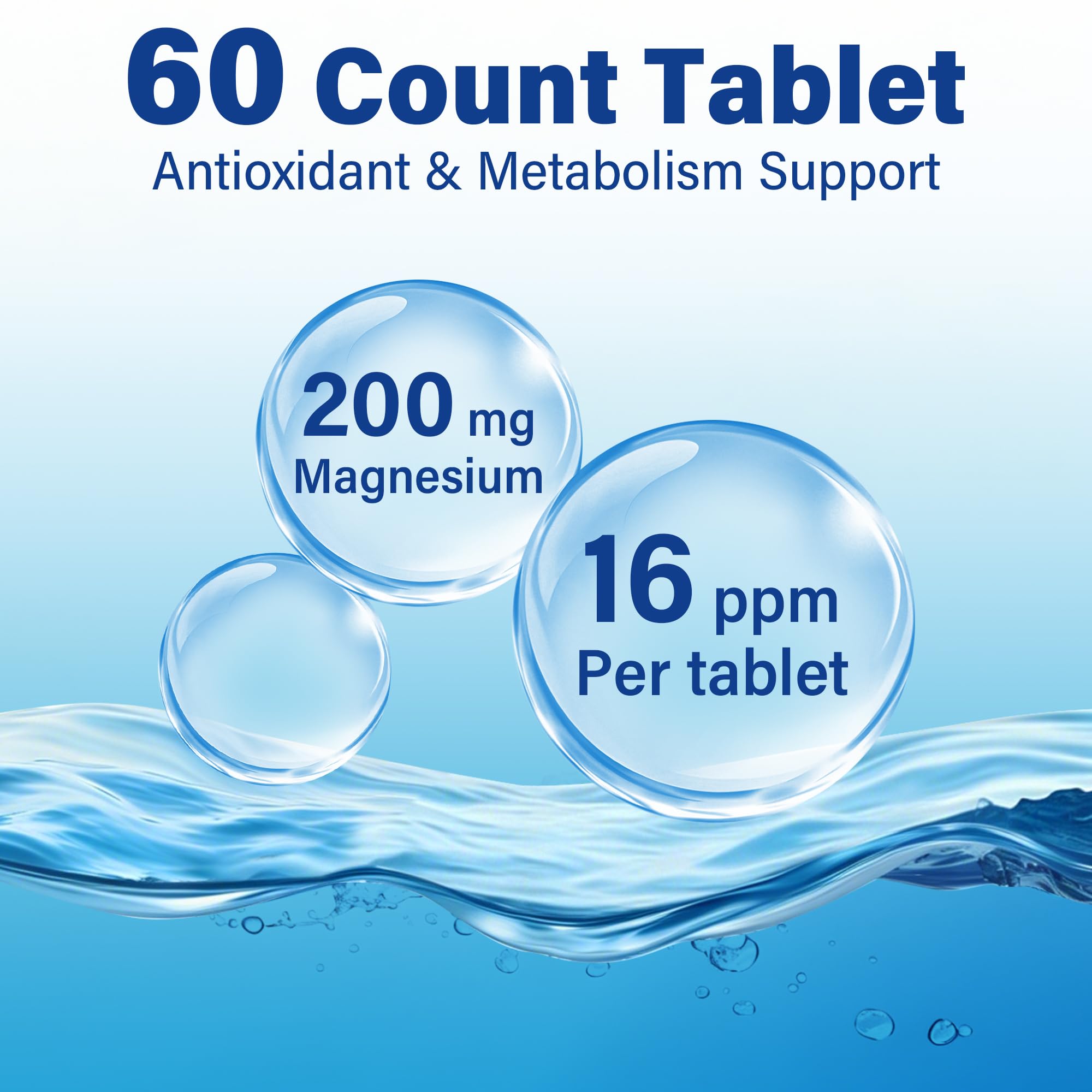 Crobirware tableta disolviéndose en vaso indicando rápida generación de hidrógeno