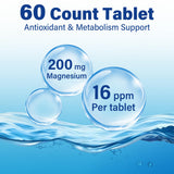 Crobirware tableta disolviéndose en vaso indicando rápida generación de hidrógeno