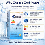 Crobirware tableta disolviéndose con efervescencia visible y rápida