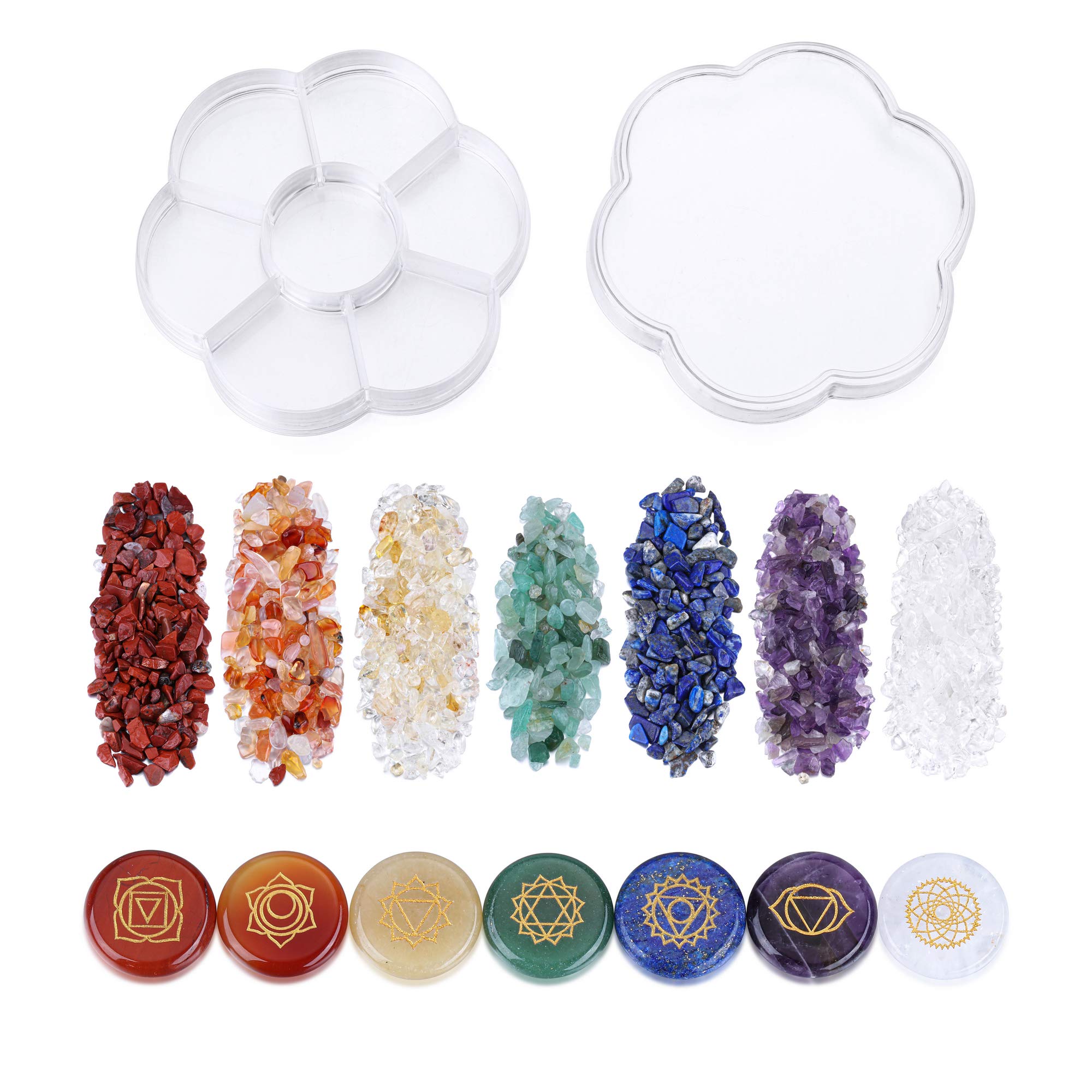 CrystalTears piedras colocadas en manos durante meditación para enfoque