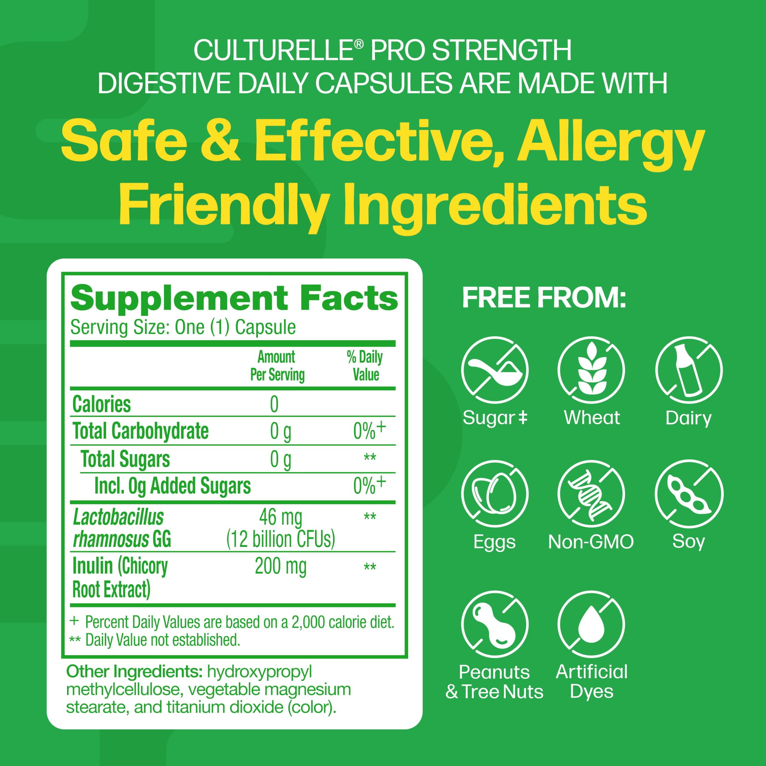 Culturelle cápsula en primer plano resaltando la potencia probiótica