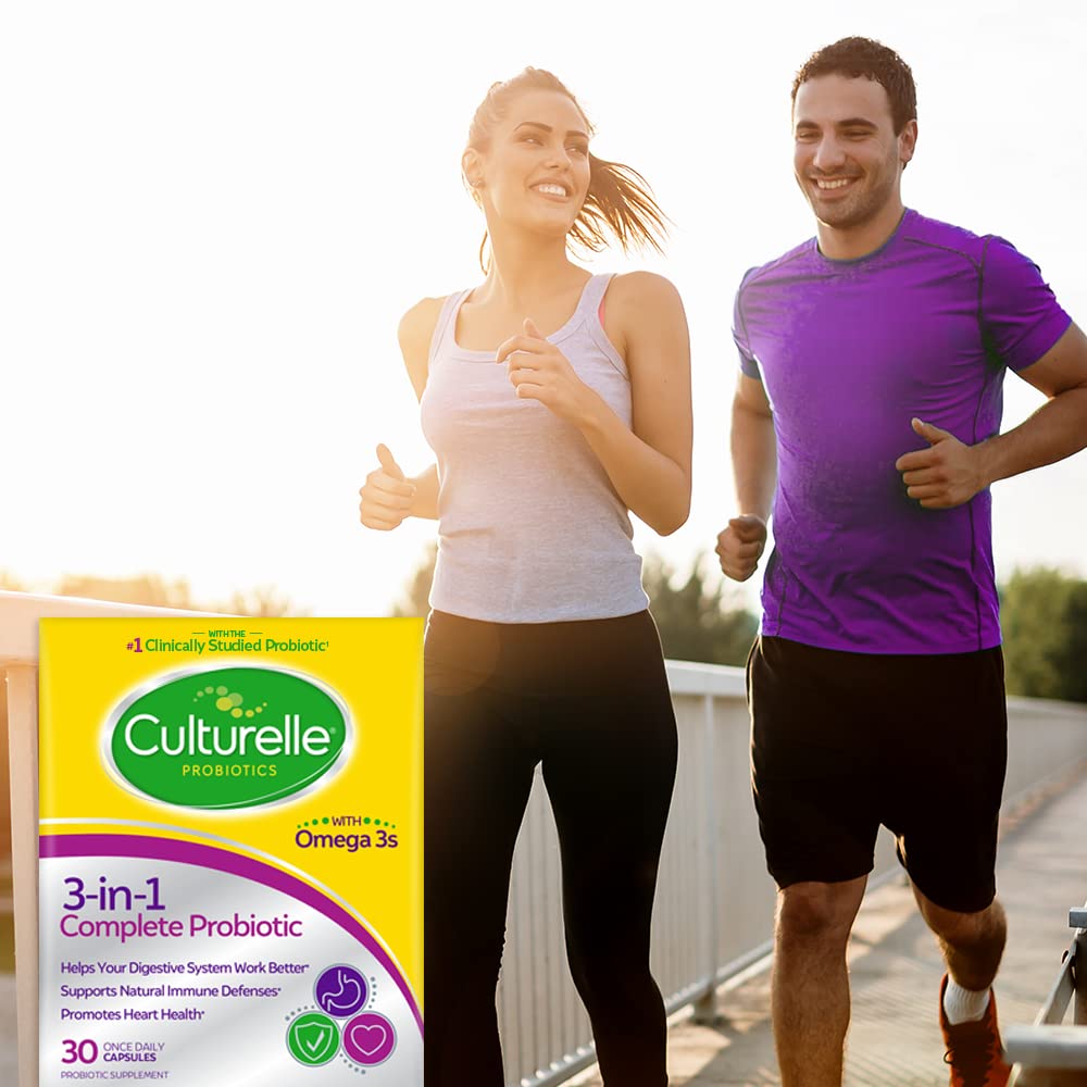 Culturelle frasco con cápsulas listas para uso diario y almacenamiento seguro