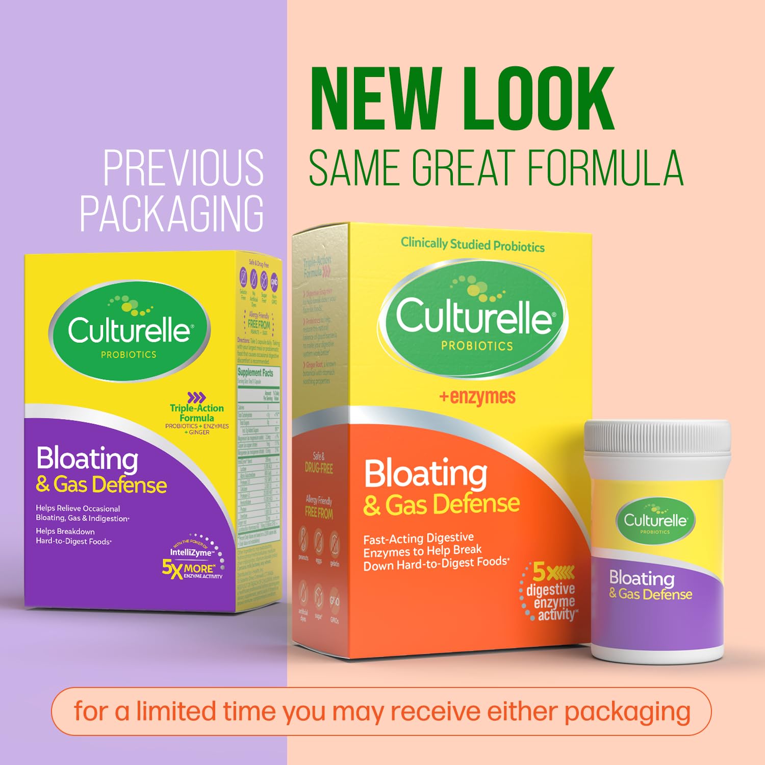 Culturelle cápsulas en mano para ver la escala y dosis diaria recomendada