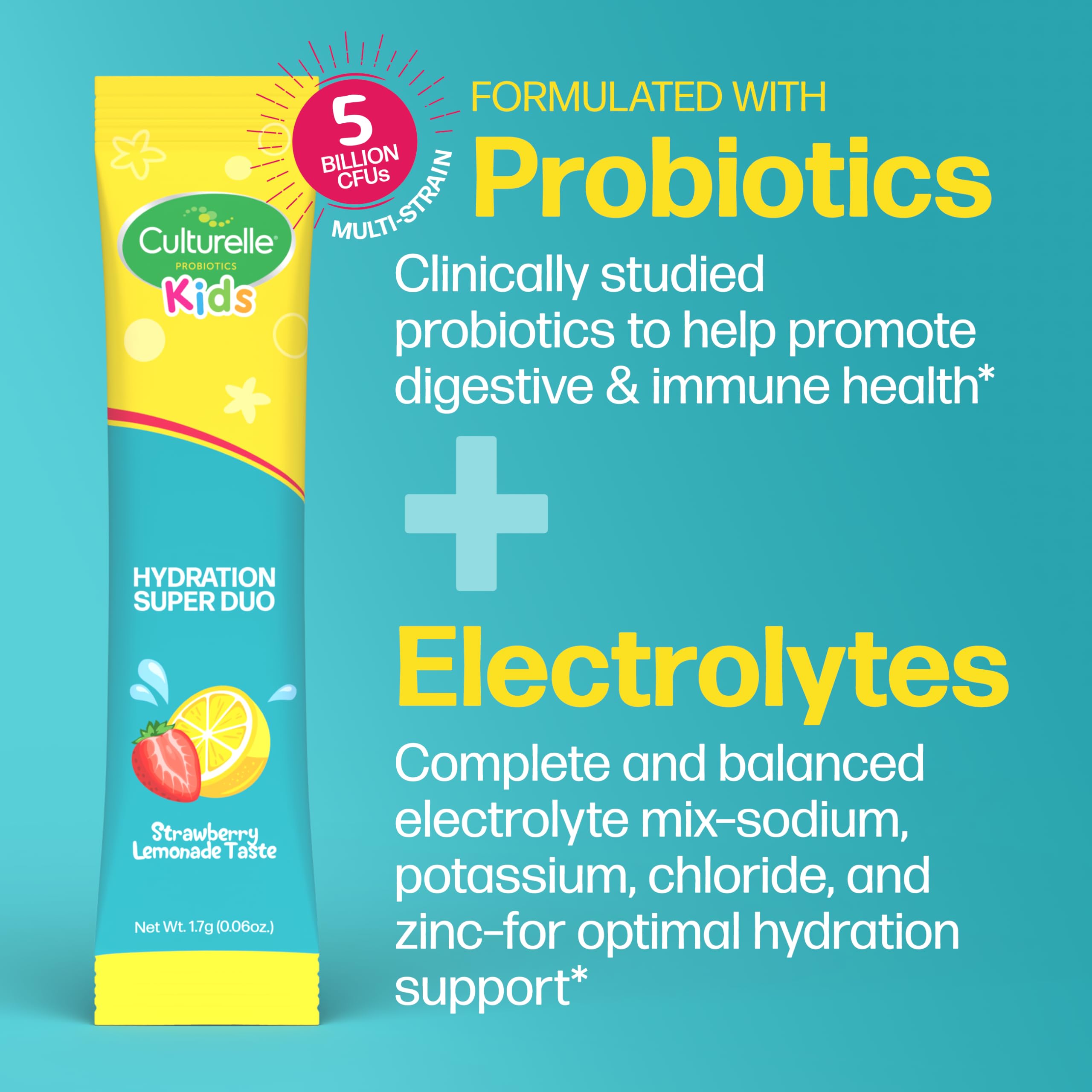Culturelle etiqueta con ingredientes y certificaciones claras para padres informados