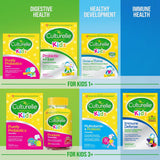 Culturelle escena familiar niños felices tras toma como apoyo digestivo