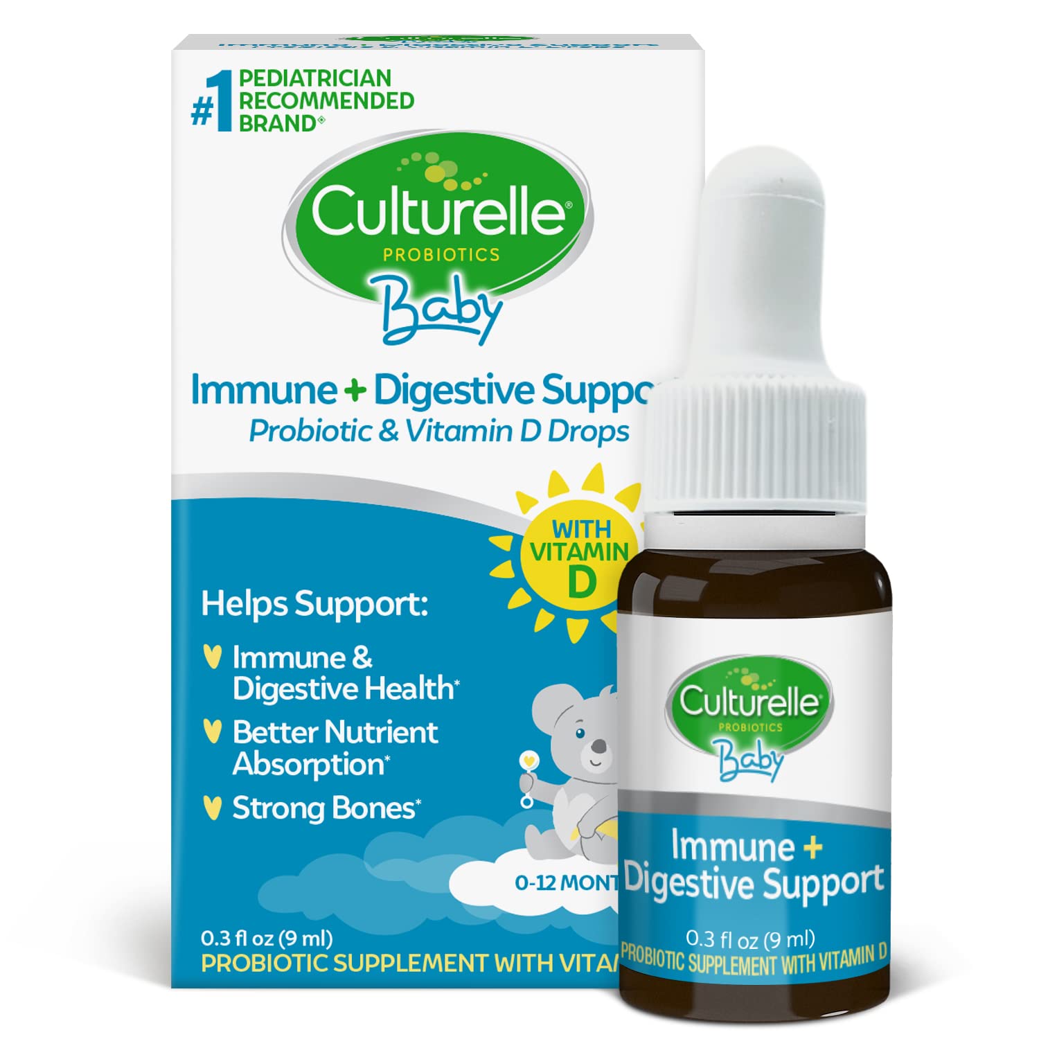 Culturelle frasco frente mostrando diseño y beneficio de uso diario