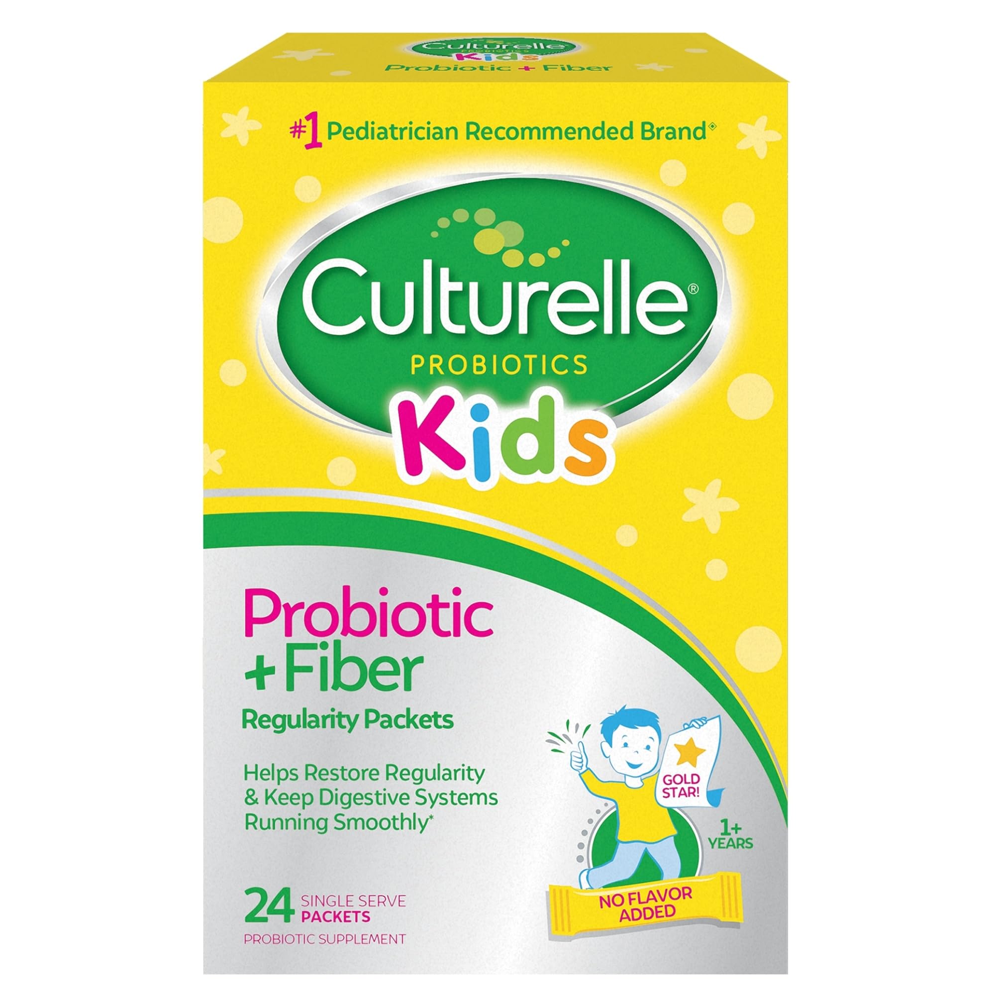 Culturelle frente del empaque mostrando caja de 24 sobres útil para familias