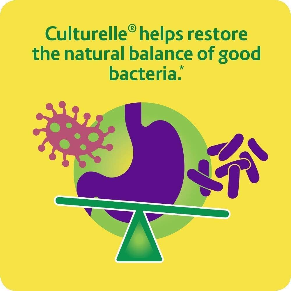 Culturelle etiqueta con información de LGG 10 mil millones CFU y ingredientes