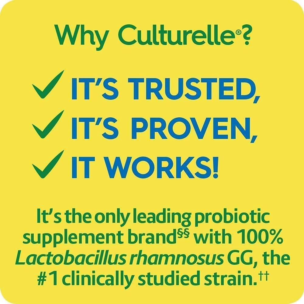 Culturelle lista de ingredientes en la etiqueta resaltando LGG y libre de gluten