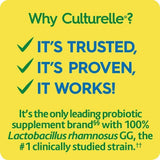 Culturelle lista de ingredientes en la etiqueta resaltando LGG y libre de gluten